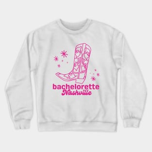 Cute Nashville Bachelorette Party in Pink Crewneck Sweatshirt